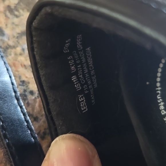 Stride Rite Black Leather Shoes - 11 - Picture 6 of 6
